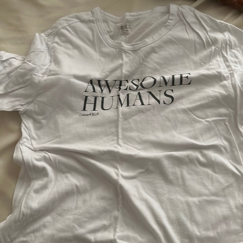 Medium Awesome Humans Figs long sleeve under Scrub